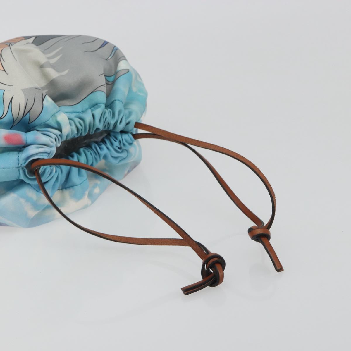 LOEWE Studio Ghibli Howl's Moving Castle Sophie Pouch Nylon Blue Auth 167478M