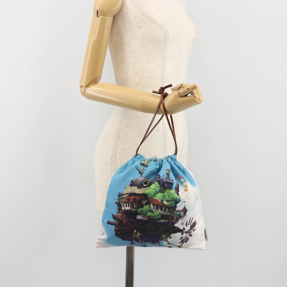 LOEWE x Studio Ghibli Howl's Moving Castle Pouch Nylon Blue Auth 167479M