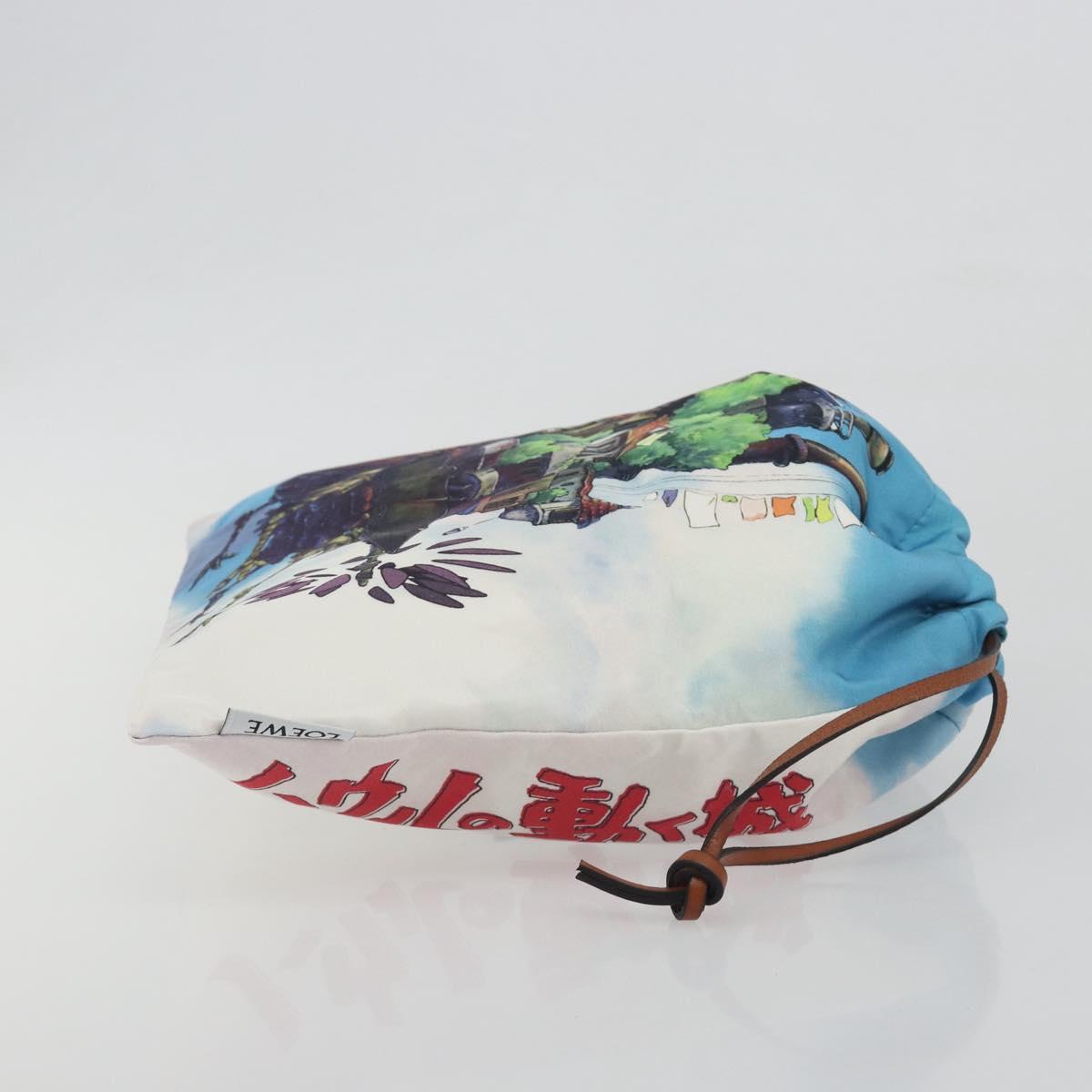 LOEWE x Studio Ghibli Howl's Moving Castle Pouch Nylon Blue Auth 167479M