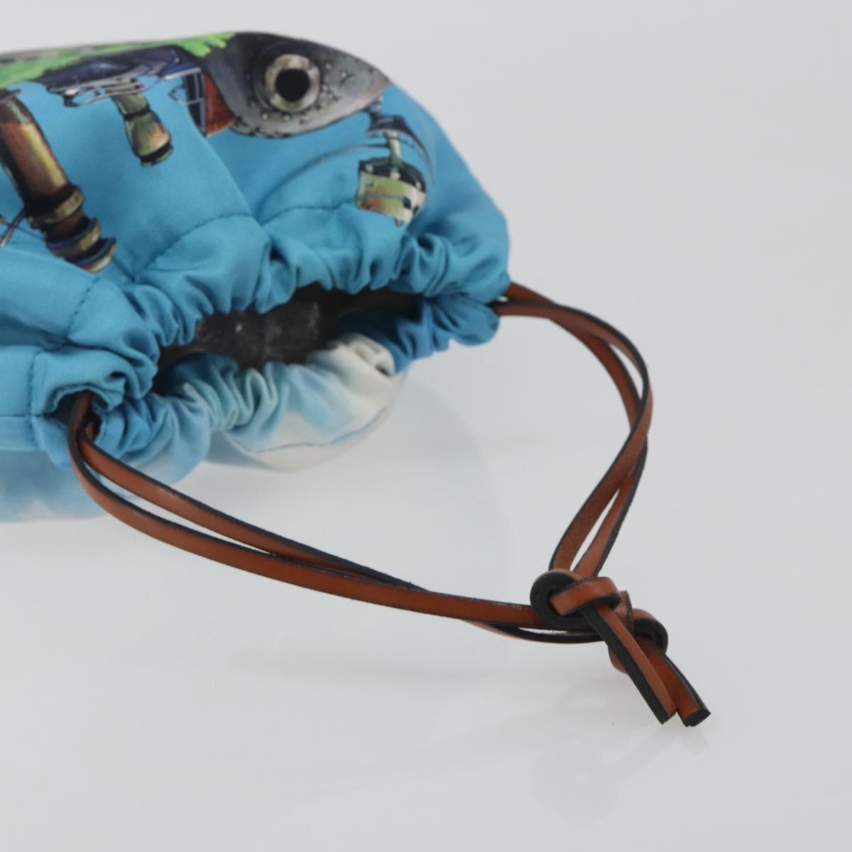 LOEWE x Studio Ghibli Howl's Moving Castle Pouch Nylon Blue Auth 167479M