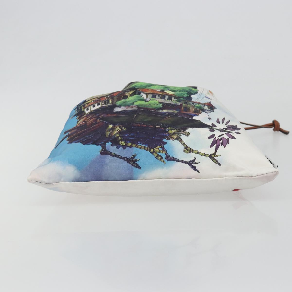 LOEWE Studio Ghibli Howl's Moving Castle Pouch Nylon Blue Auth 167480M