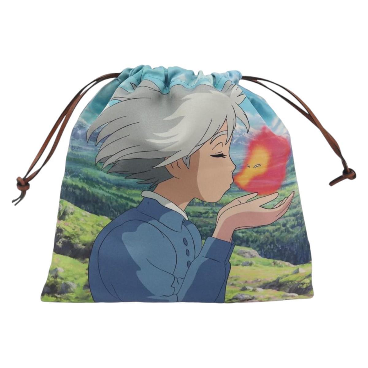 LOEWE Studio Ghibli Howl's Moving Castle Sophie Pouch Nylon Blue Auth 167482M