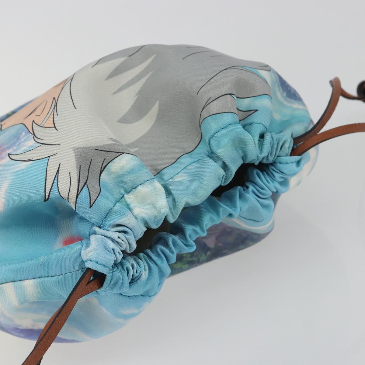 LOEWE Studio Ghibli Howl's Moving Castle Sophie Pouch Nylon Blue Auth 167482M