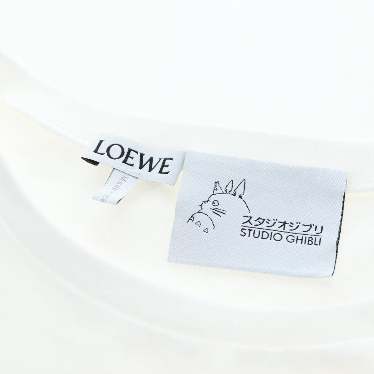 LOEWE ~ Studio Ghibli Howl's Moving Castle Hin Tshirt Cotton White Auth 167483SM