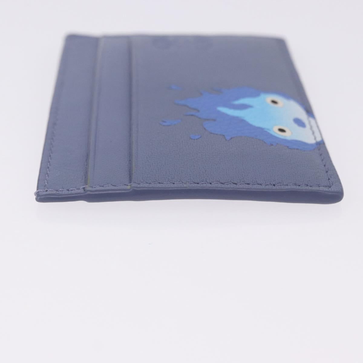 LOEWE x Studio Ghibli Howl's Moving Castle Calcifer Card Case Blue Auth 167486SM