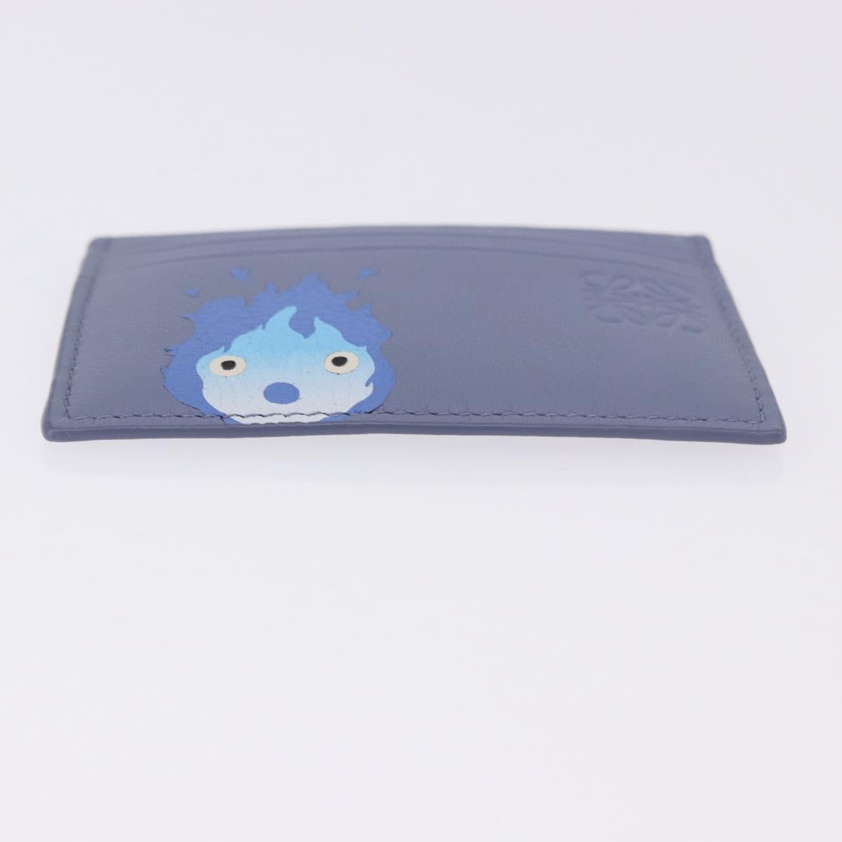 LOEWE x Studio Ghibli Howl's Moving Castle Calcifer Card Case Blue Auth 167486SM