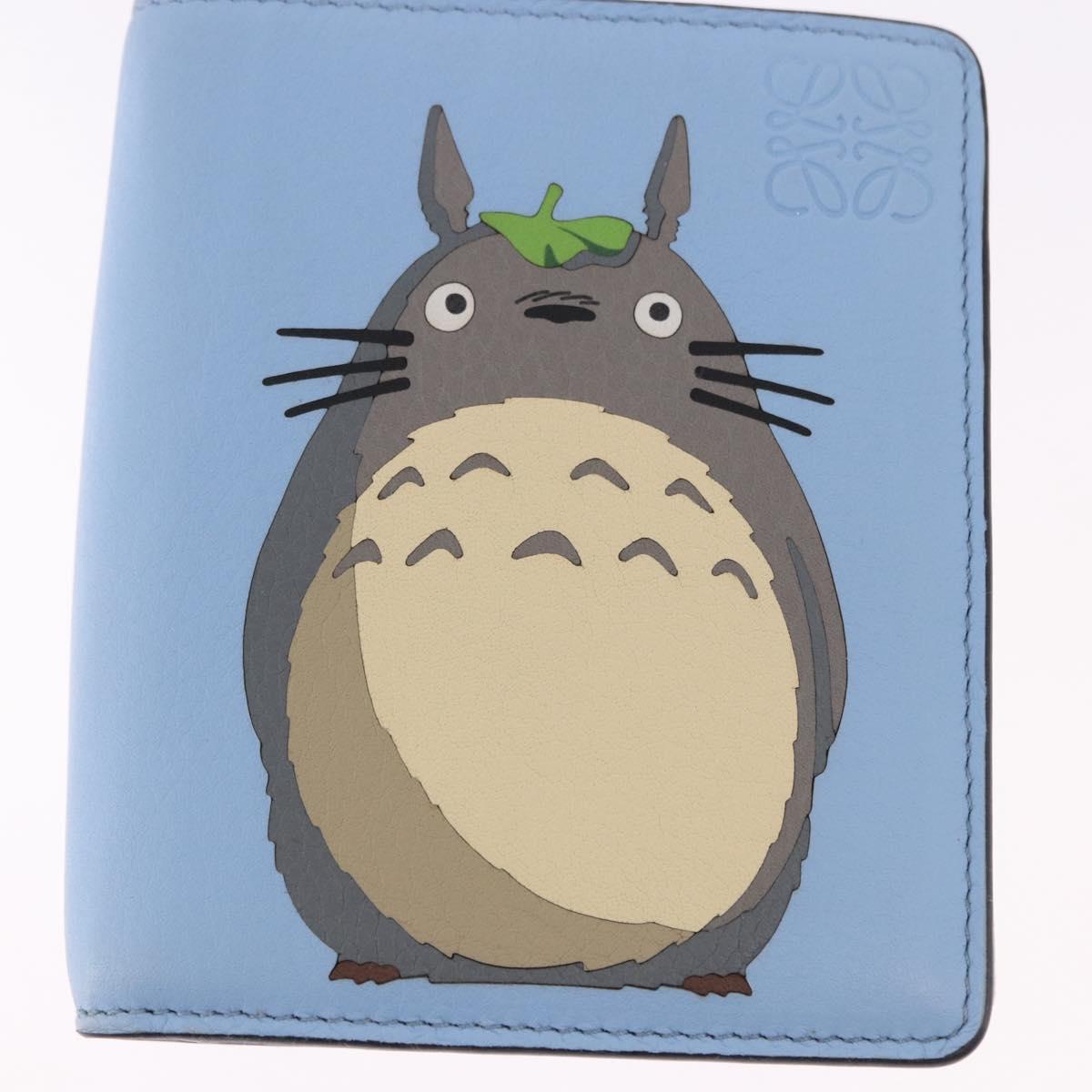 LOEWE x Studio Ghibli My Neighbor Totoro Bifold Wallet Blue Auth 167489SM