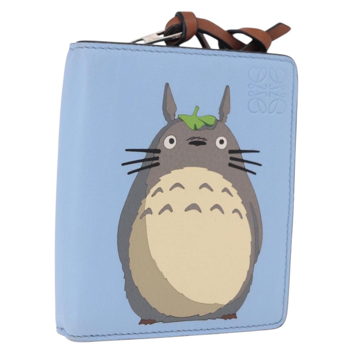 LOEWE x Studio Ghibli My Neighbor Totoro Bifold Wallet Blue Auth 167489SM