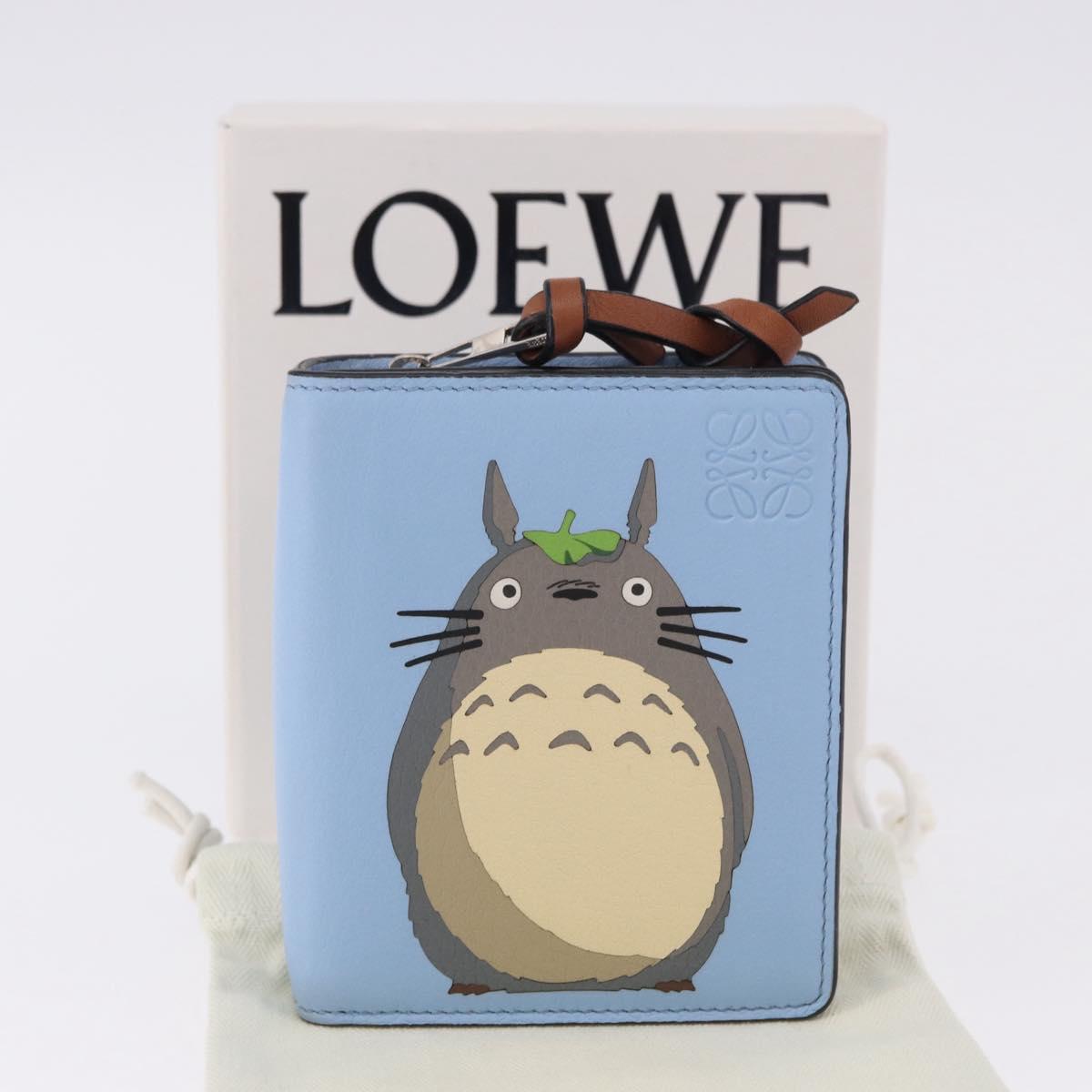 LOEWE x Studio Ghibli My Neighbor Totoro Bifold Wallet Blue Auth 167489SM
