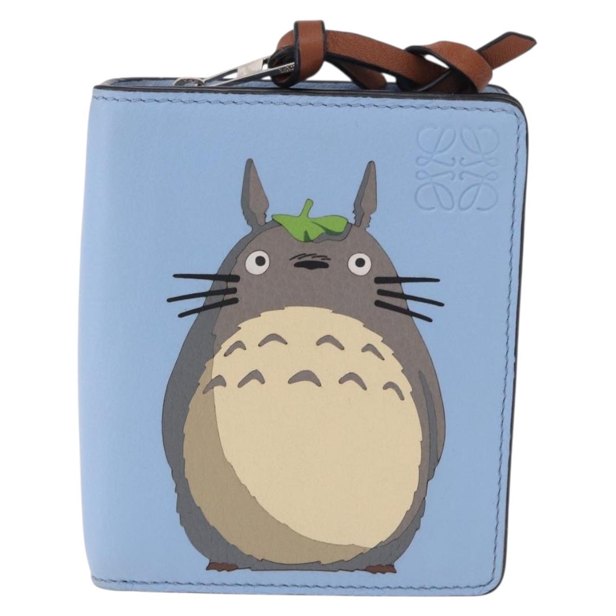 LOEWE x Studio Ghibli My Neighbor Totoro Bifold Wallet Blue Auth 167489SM