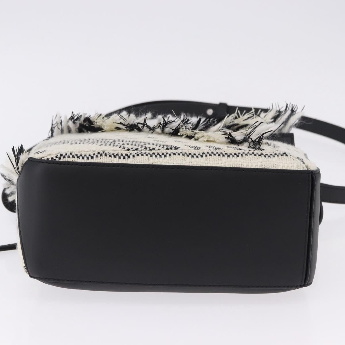 LOEWE AniAlverse Collaboration Puzzle Bag Small Cotton White Auth 167494SM