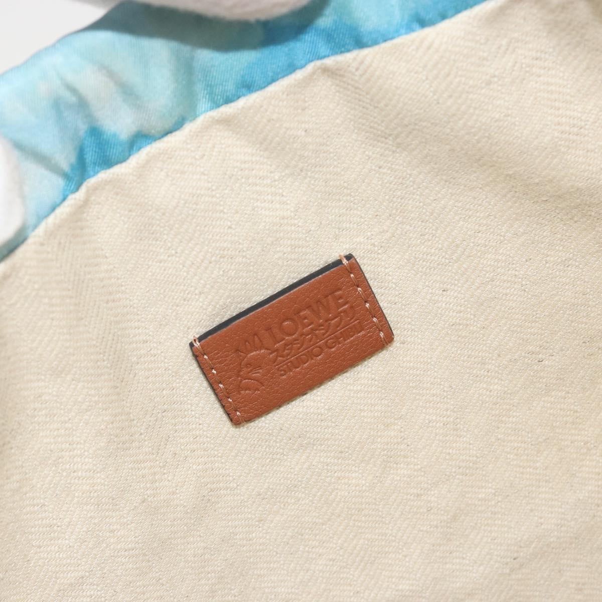 LOEWE Studio Ghibli Howl's Moving Castle Pouch Nylon Blue Auth 167498M