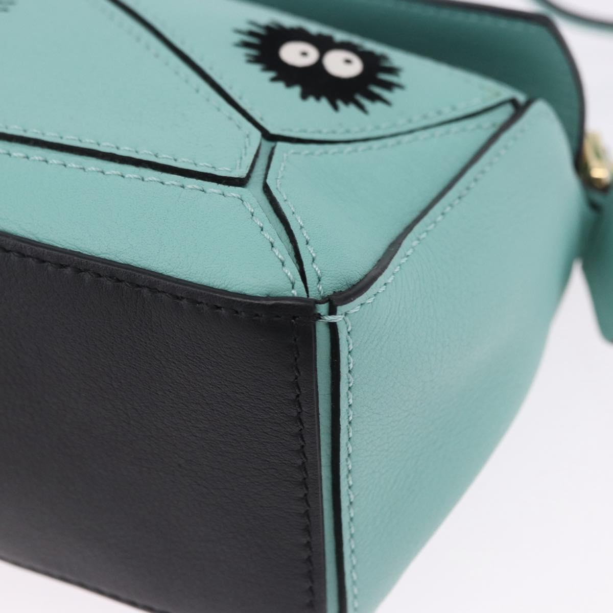 LOEWE Ghibli Spirited Away Soot Sprites Puzzle Bag Mini 2way Green Auth 167502SM
