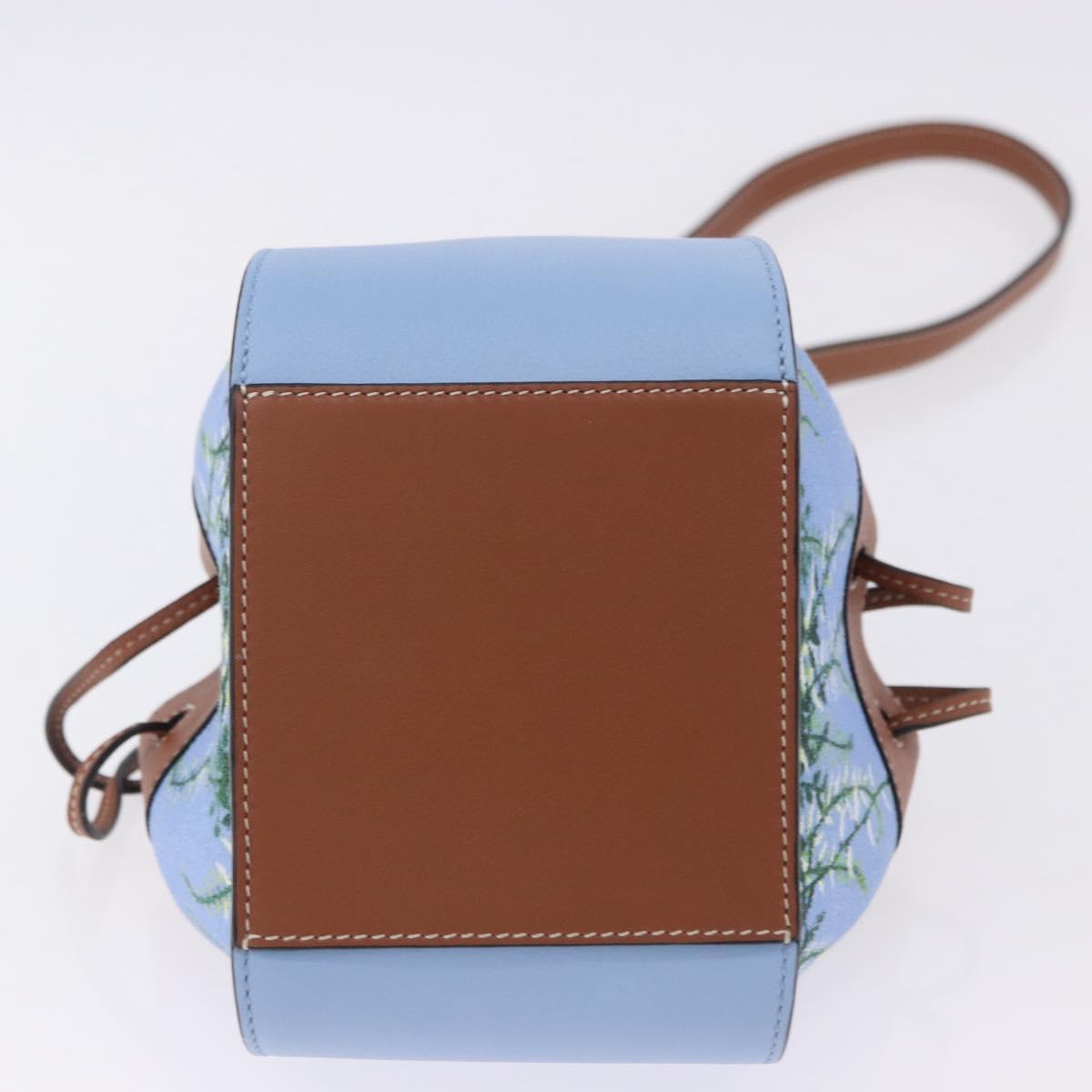 LOEWE Ghibli Collaboration Totoro Hammock Mini Bag Leather Blue Auth 167503SM