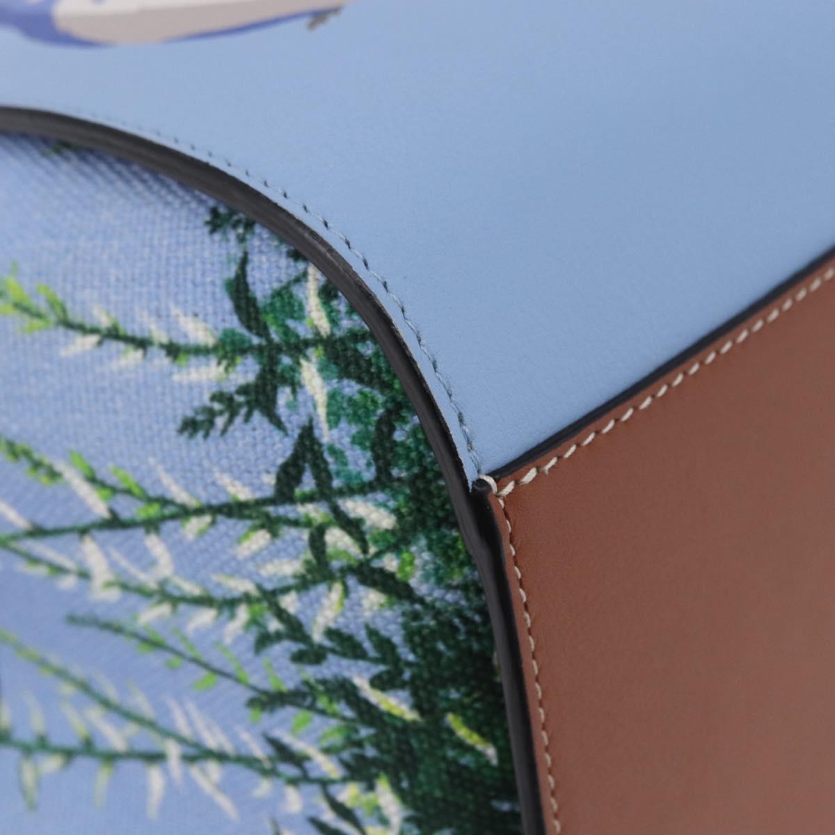 LOEWE Ghibli Collaboration Totoro Hammock Mini Bag Leather Blue Auth 167503SM