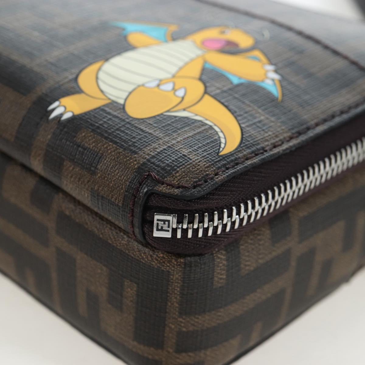 FENDI FENDIxFRGMTxPOKÉMON Zucca Canvas Dragonfly 2way Camera Bag Auth 167506SM