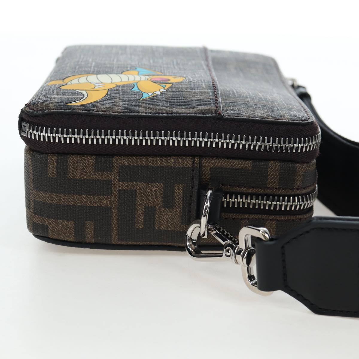 FENDI FENDIxFRGMTxPOKÉMON Zucca Canvas Dragonfly 2way Camera Bag Auth 167506SM