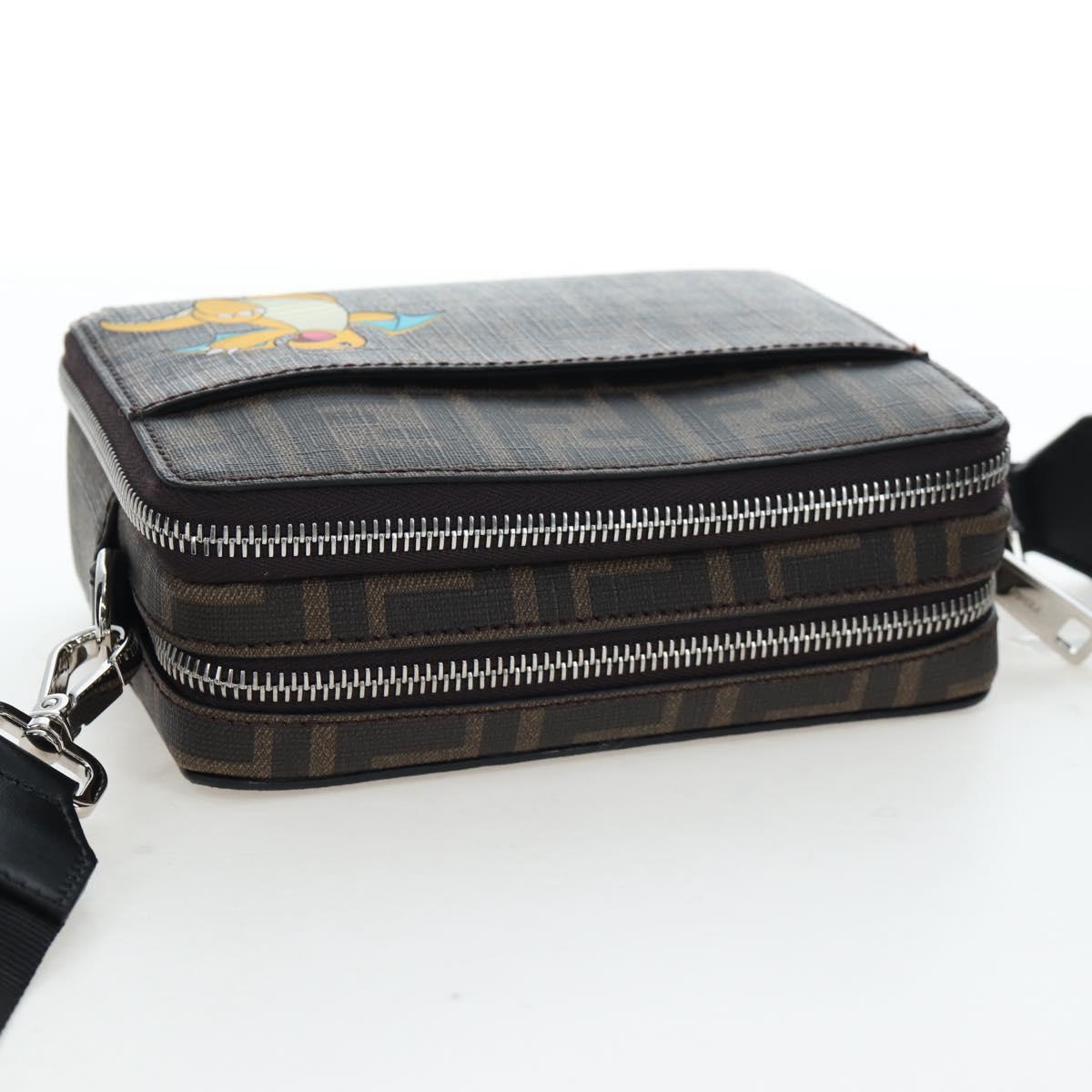 FENDI FENDIxFRGMTxPOKÉMON Zucca Canvas Dragonfly 2way Camera Bag Auth 167506SM
