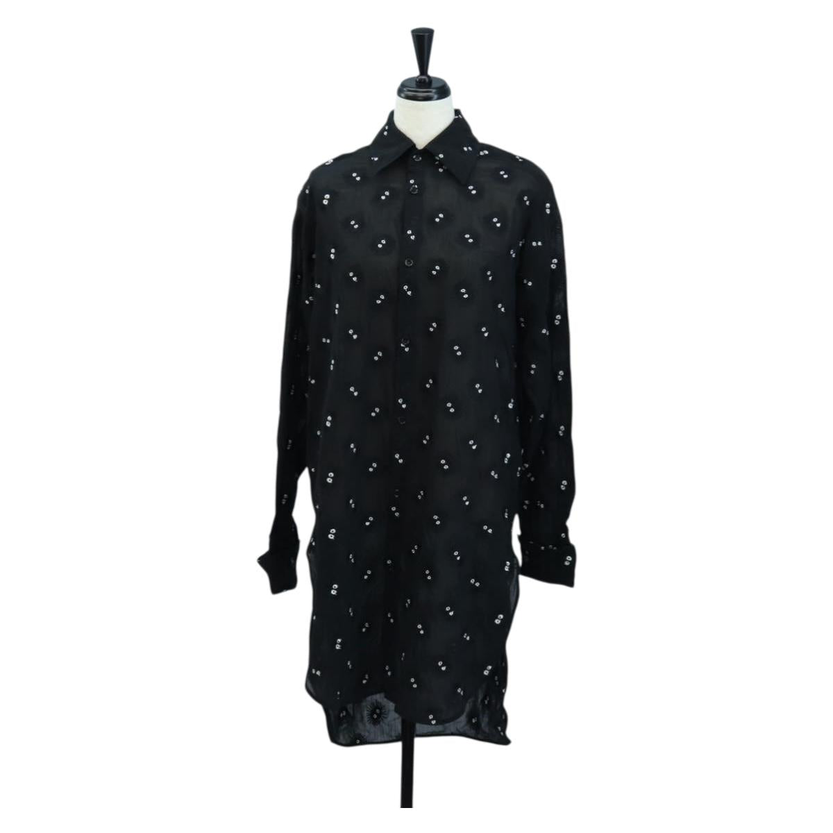 LOEWE LOEWE × Studio Ghibli Sheer shirt Soot Sprites Cotton 34 Auth 167530SM