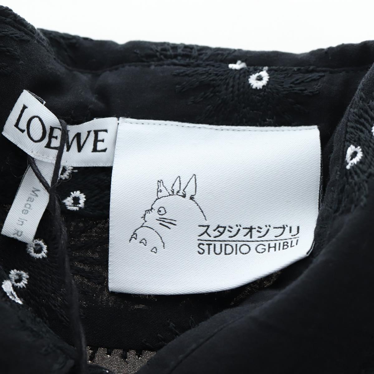 LOEWE LOEWE × Studio Ghibli Sheer shirt Soot Sprites Cotton 34 Auth 167530SM