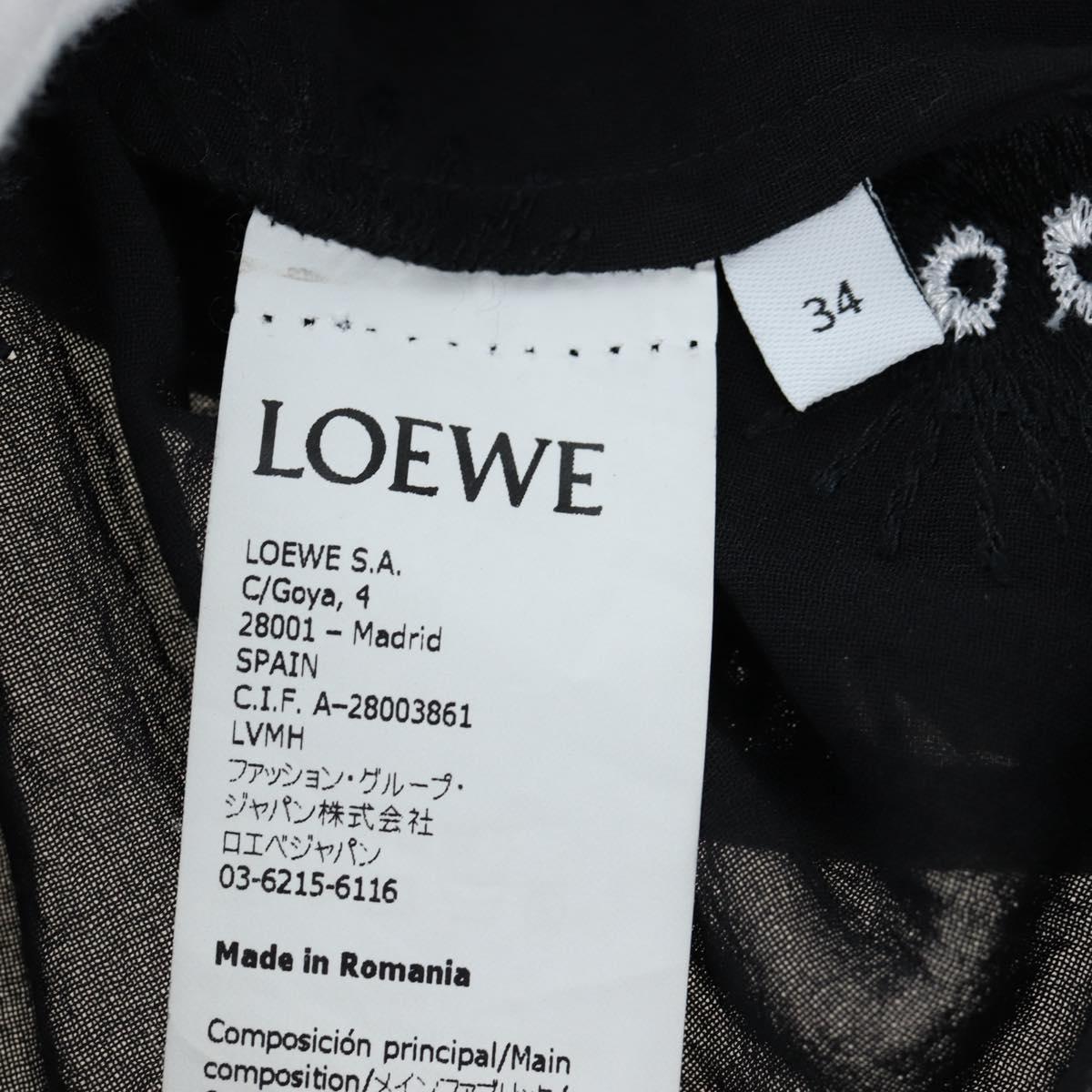 LOEWE LOEWE × Studio Ghibli Sheer shirt Soot Sprites Cotton 34 Auth 167530SM
