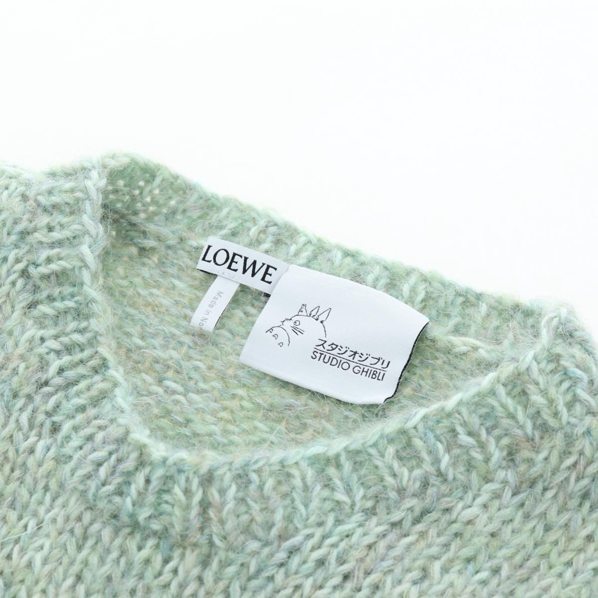 LOEWE LOEWE × Studio Ghibli Embroidered Sweater Hin Wool XS Green Auth 167540SM