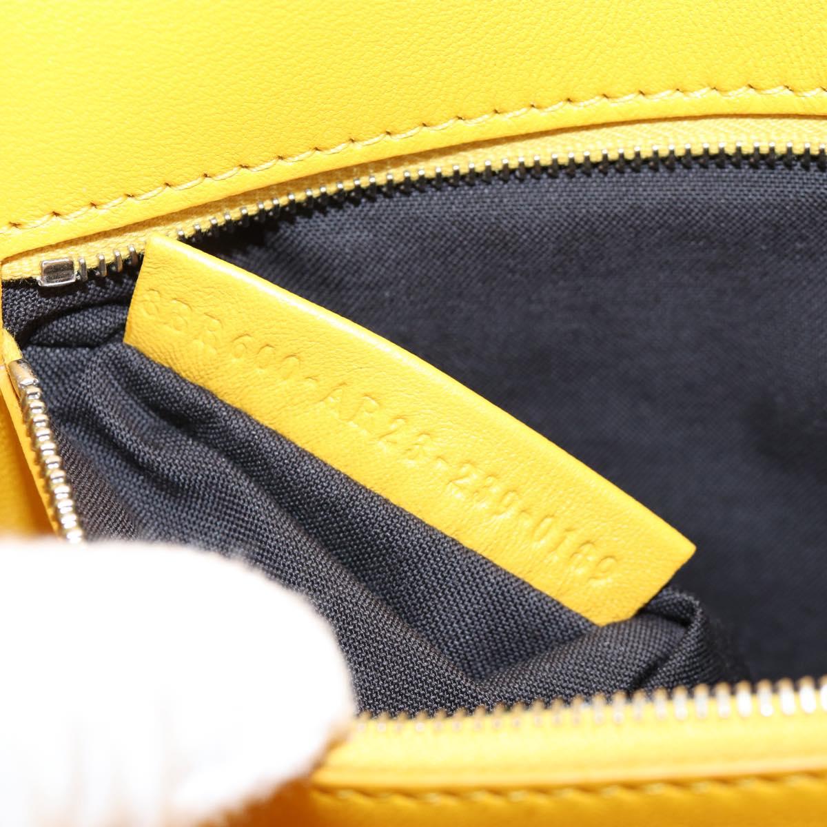 FENDI Dragonite FENDIxFRGMTxPOKÉMON Mamma Baguette Leather Yellow Auth 167542SM