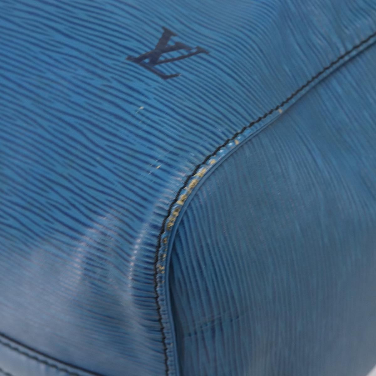 LOUIS VUITTON Epi Keepall 45 Boston Bag Blue M42975 LV Auth 167543