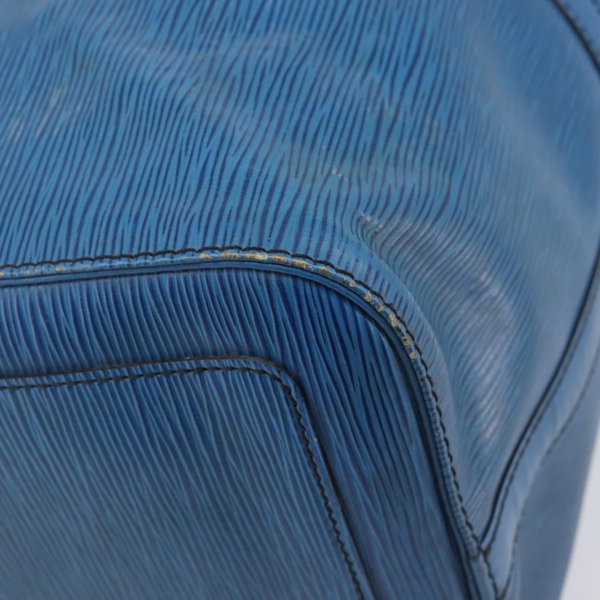 LOUIS VUITTON Epi Keepall 45 Boston Bag Blue M42975 LV Auth 167543