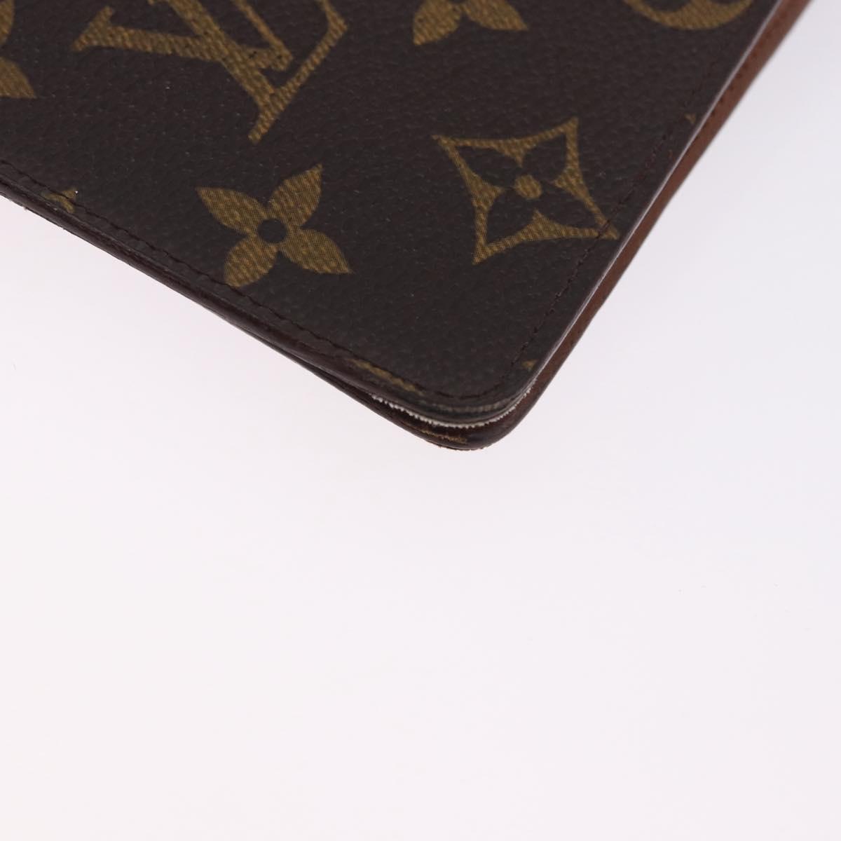LOUIS VUITTON Monogram Agenda MM Day Planner Cover R20105 LV Auth 167545