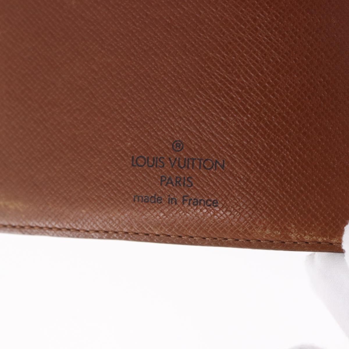 LOUIS VUITTON Monogram Agenda MM Day Planner Cover R20105 LV Auth 167545