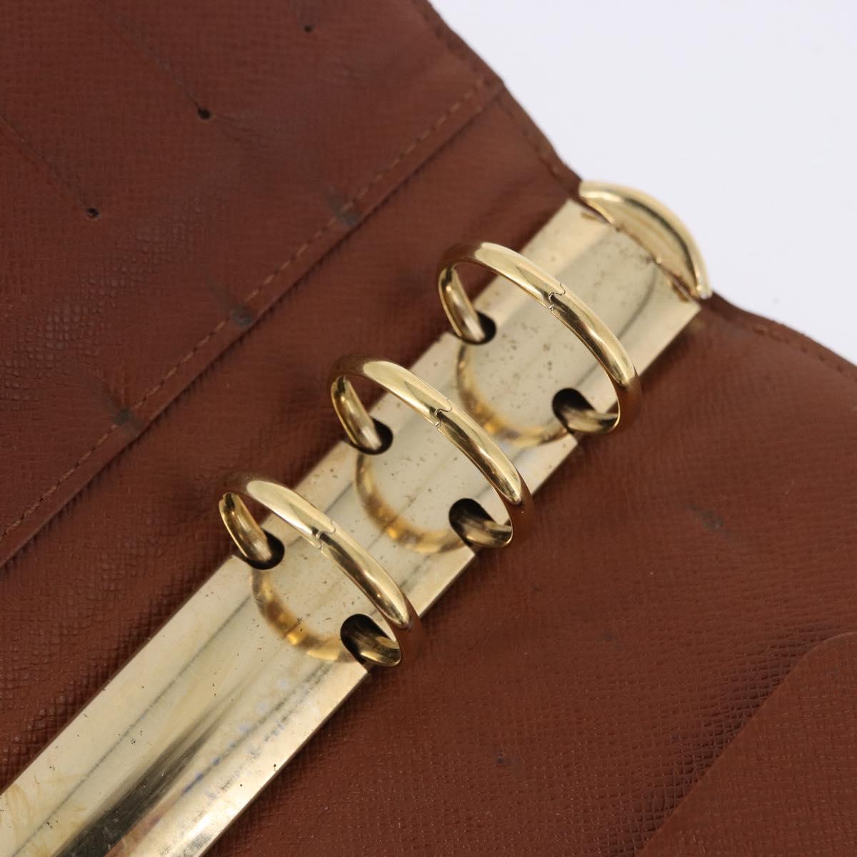 LOUIS VUITTON Monogram Agenda MM Day Planner Cover R20105 LV Auth 167545
