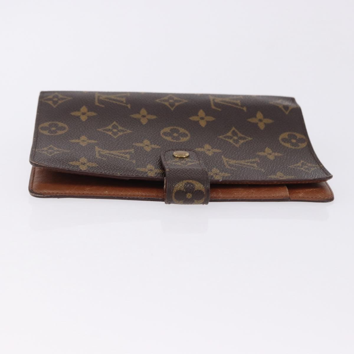 LOUIS VUITTON Monogram Agenda MM Day Planner Cover R20105 LV Auth 167545