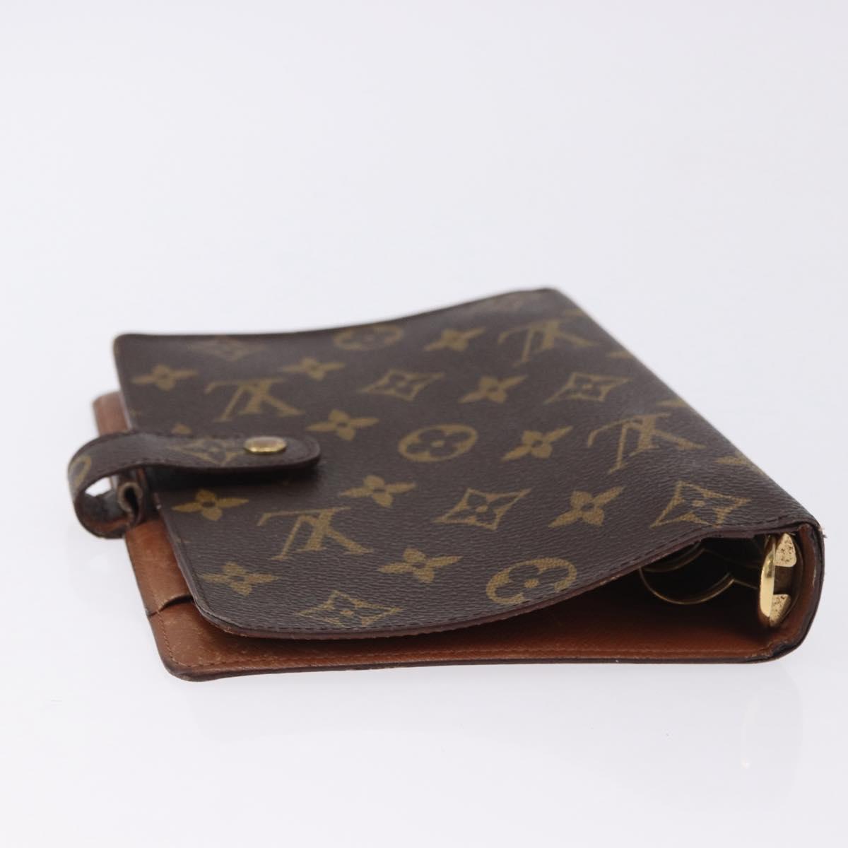 LOUIS VUITTON Monogram Agenda MM Day Planner Cover R20105 LV Auth 167545