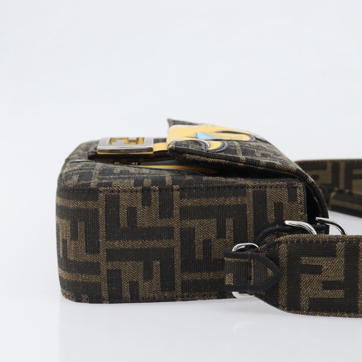 FENDI x FRGMT x POKEMON Mamma Baguette Kairyu Zucca Brown 8BR600 Auth 167552SM