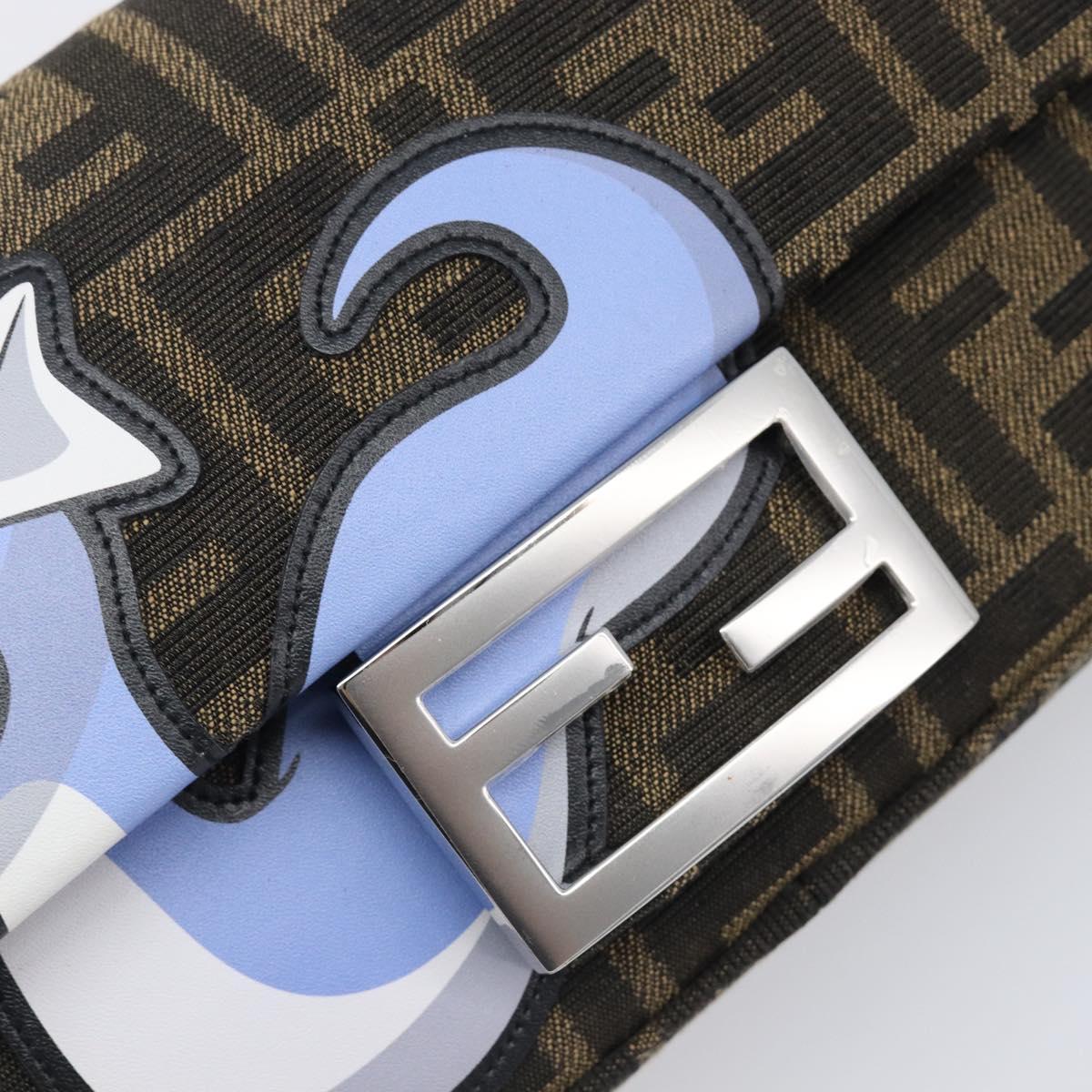 FENDI x FRGMT x POKEMON Mamma Baguette Dratini Zucca Brown 8BS017 Auth 167553SM