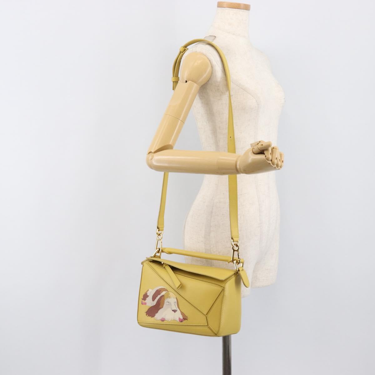 LOEWE x Studio Ghibli Howl's Moving Castle Hin Puzzle Bag Yellow Auth 167554SM