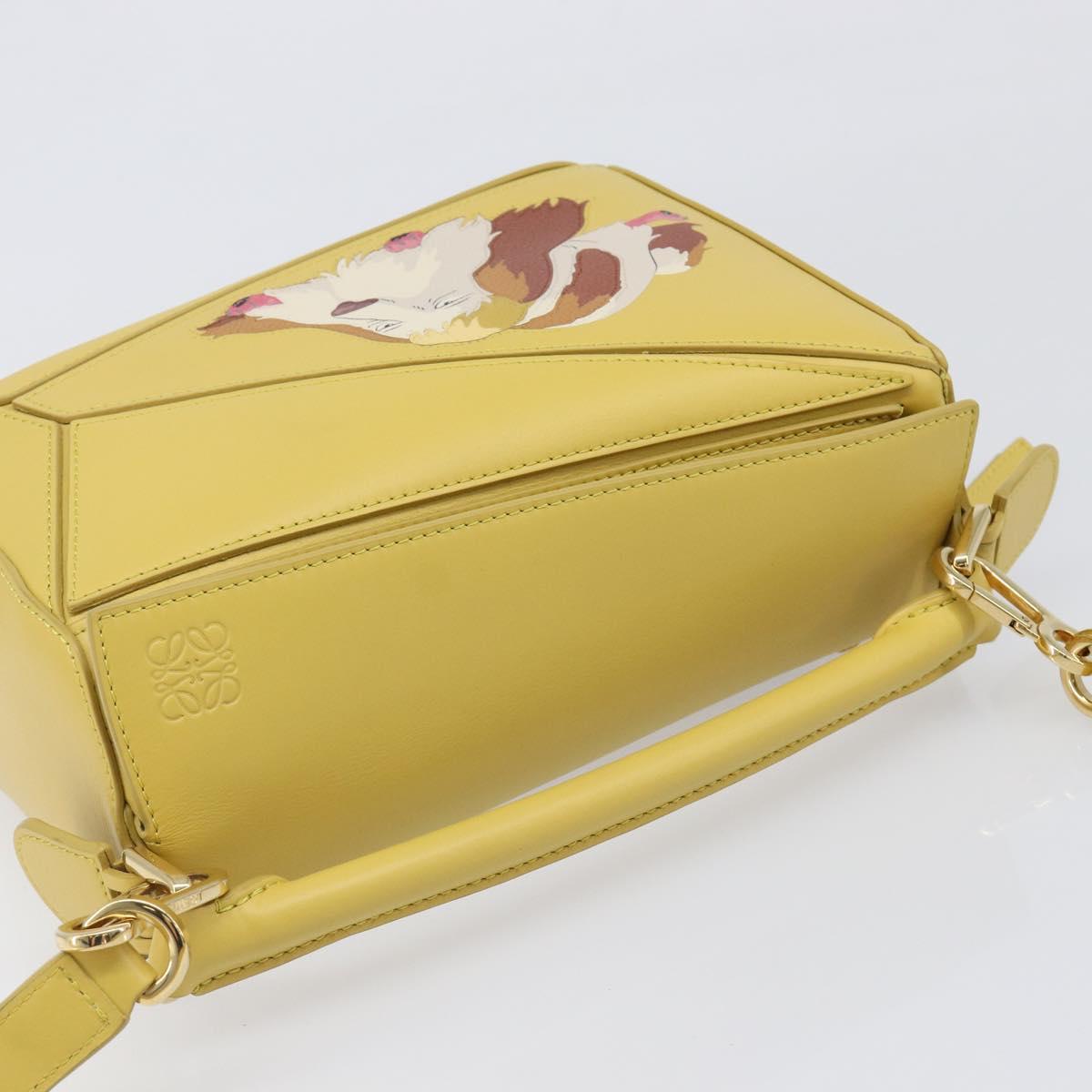 LOEWE x Studio Ghibli Howl's Moving Castle Hin Puzzle Bag Yellow Auth 167554SM