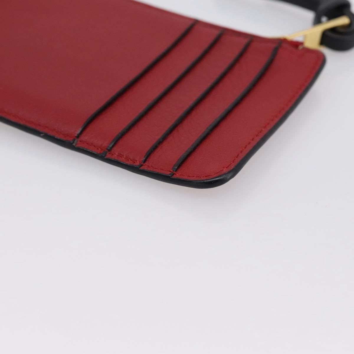 LOEWE x Studio Ghibli Spirited Away No-Face Card Case Leather Red Auth 167558M