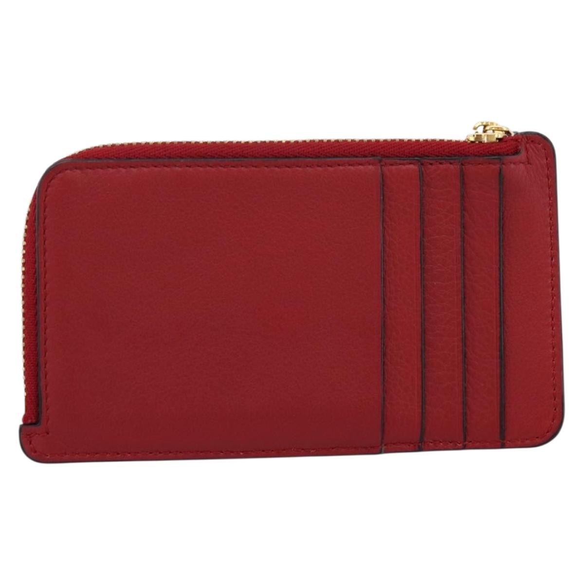 LOEWE x Studio Ghibli Spirited Away No-Face Card Case Leather Red Auth 167558M