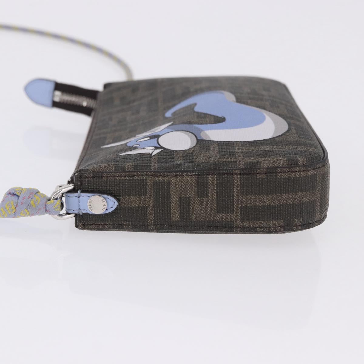 FENDI x FRGMT x POKEMON Dratini Shoulder Bag PVC Brown 8BS073 Auth 167561SM