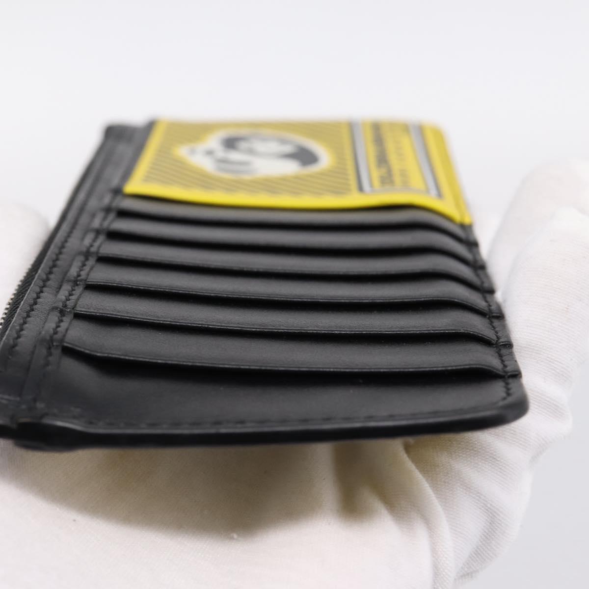 DOLCE&GABBANA × Jujutsu Kaisen Panda Card Case Leather Black Yellow Auth 167563M