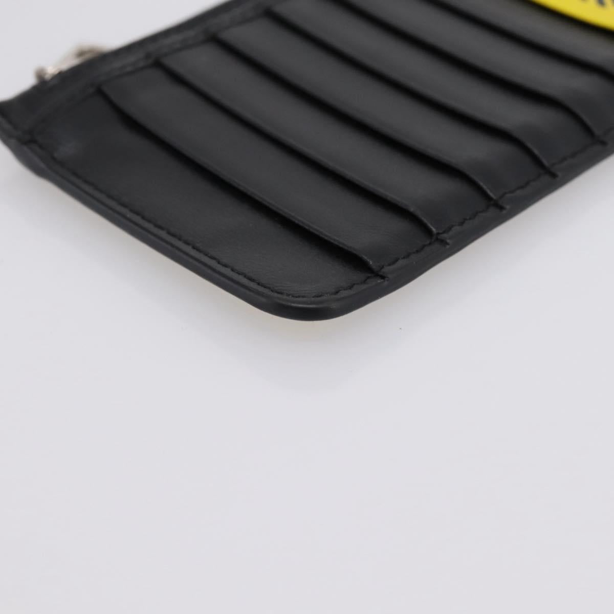 DOLCE&GABBANA × Jujutsu Kaisen Panda Card Case Leather Black Yellow Auth 167563M