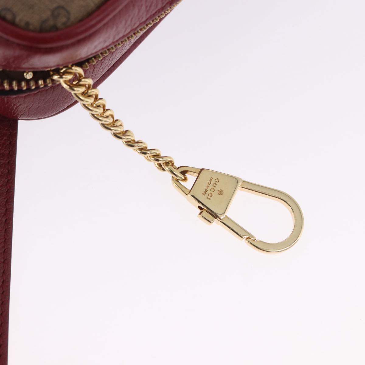 GUCCI x Doraemon Micro GG Shoulder Bag PVC Brown Gold Tone 647784 Auth 167564SAM