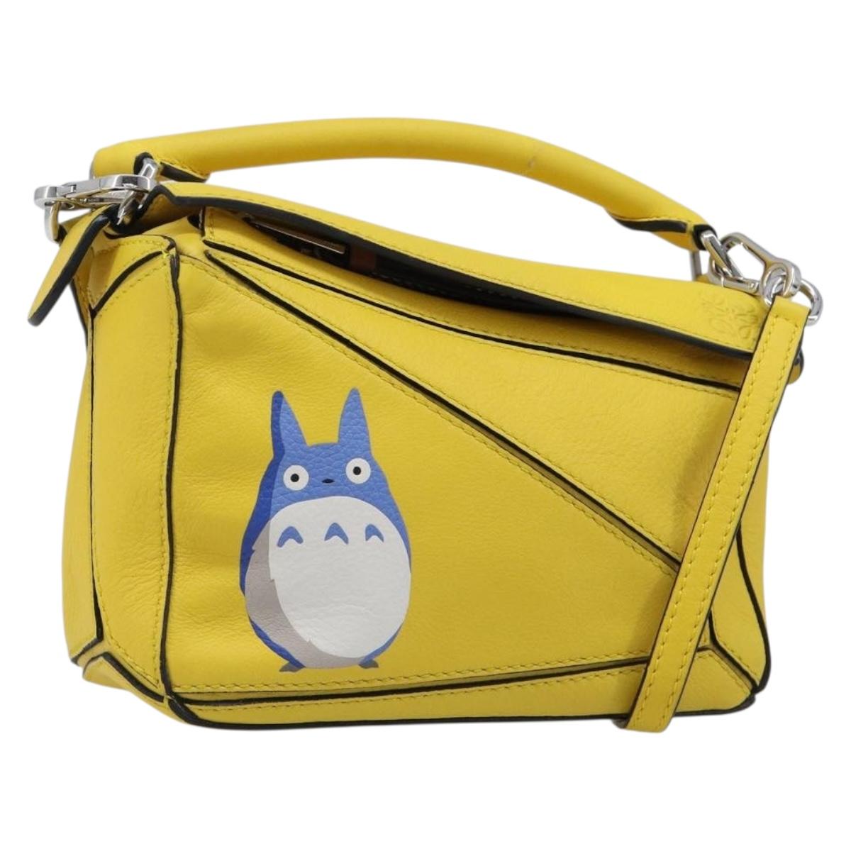LOEWE x Studio Ghibli My Neighbor Totoro M Totoro Puzzle Bag Mini Auth 167566SM