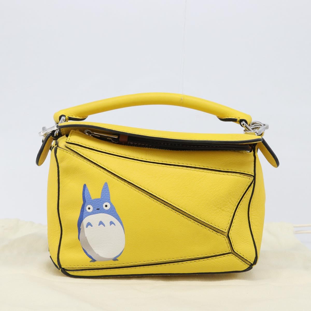 LOEWE x Studio Ghibli My Neighbor Totoro M Totoro Puzzle Bag Mini Auth 167566SM