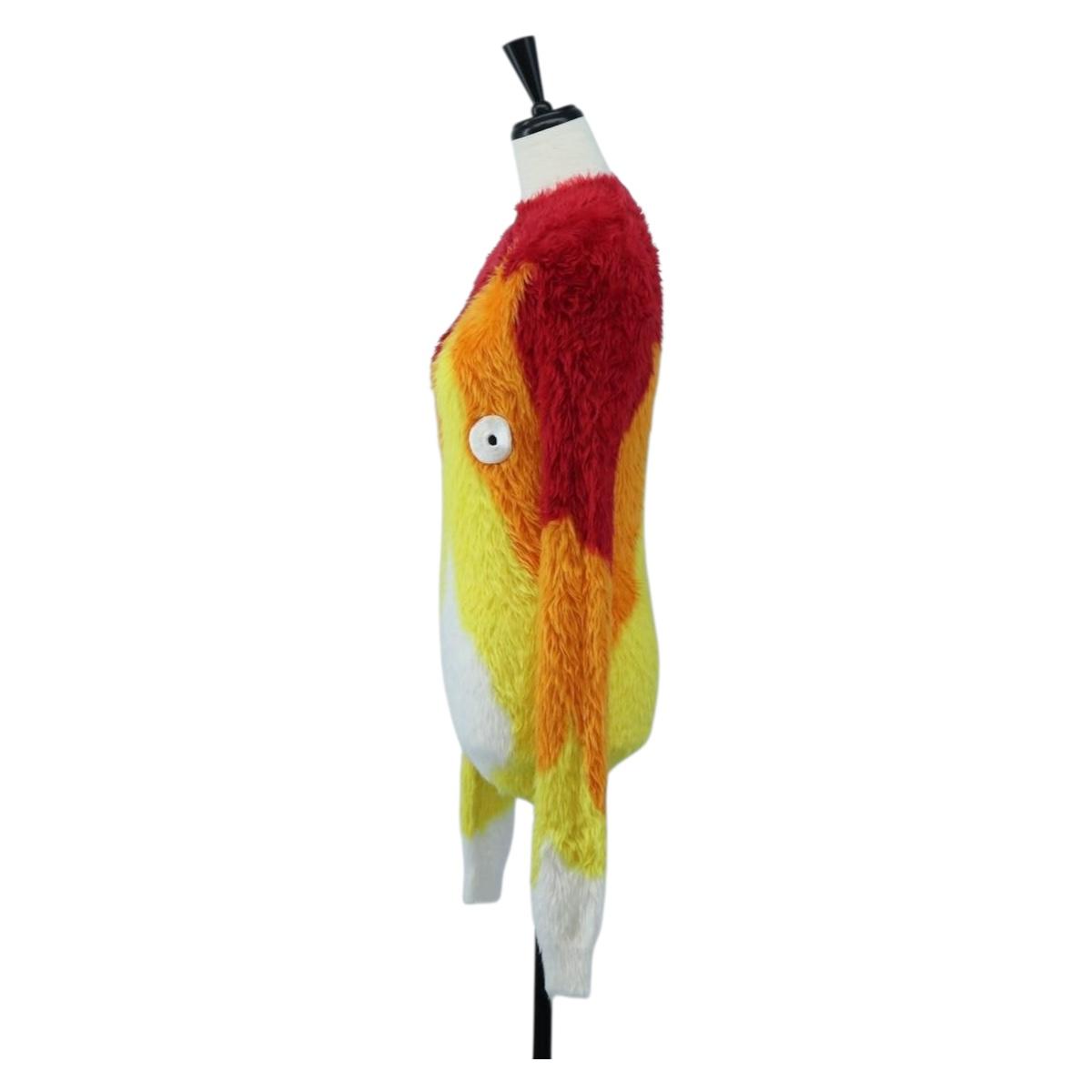 LOEWE x Ghibli Howl's Moving Castle Calcifer Sweater Polyamide Auth 167568SM