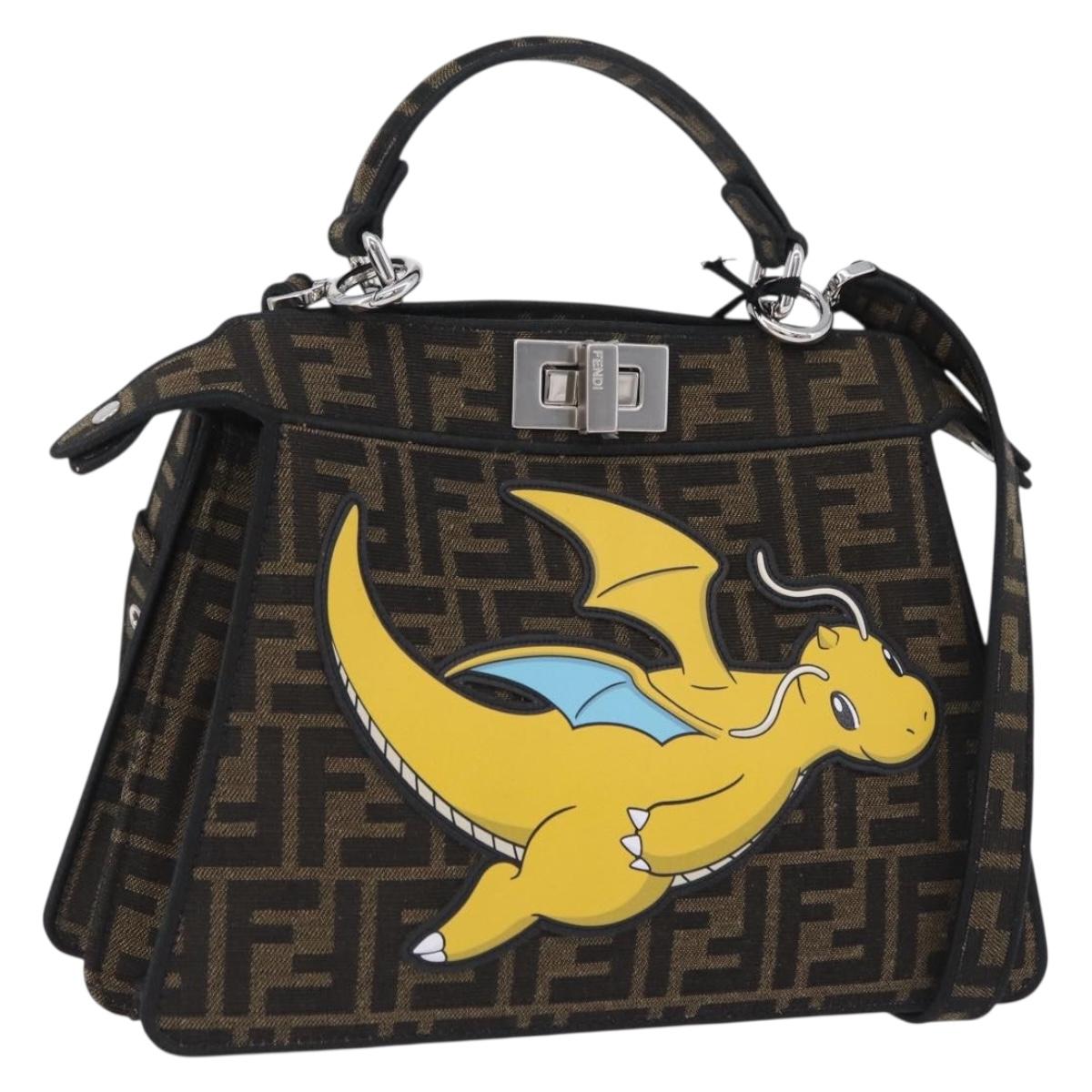 FENDI x FRGMT x POKEMON Peek A Boo I See You Kairyu 8BN327 Auth 167585SM