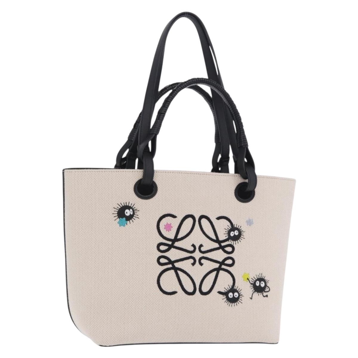 LOEWE x Ghibli Spirited Away Soot Sprites Anagram Tote Small Auth 167586SM