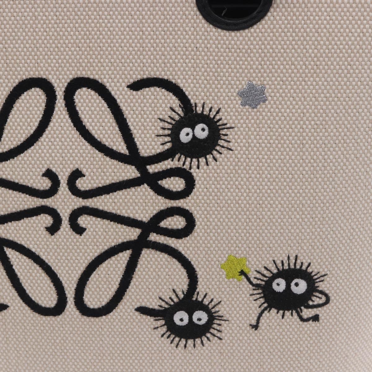 LOEWE x Ghibli Spirited Away Soot Sprites Anagram Tote Small Auth 167586SM